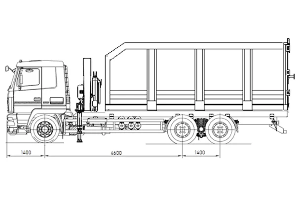 Автомобиль AG6NMS – Ломовоз с КМУ Fassi F165AZ.0.22 — изображение 3