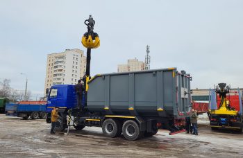 Ломовоз МАЗ 631228 AG6NMS с КМУ АНТ 10ММ