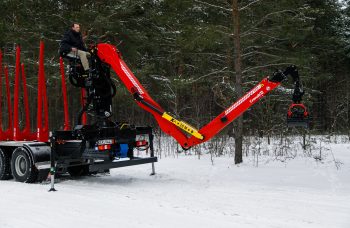 Сортиментовоз Mercedes-Benz с манипулятором Cranab TZ12.2