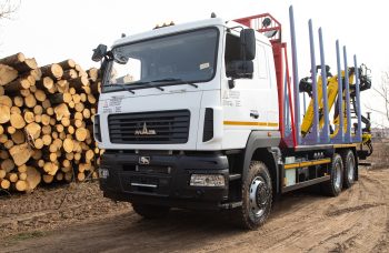 Сортиментовоз МАЗ-631228 с гидроманипулятором Marchesi M11T 02.100