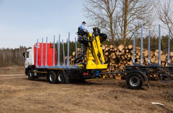 Сортиментовоз МАЗ-631228 с гидроманипулятором Marchesi M11T 02.100