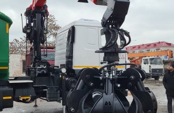 Ломовоз AG6NMS МАЗ-631228 с гидроманипулятором Cranab TZ12