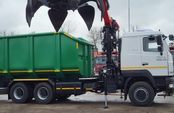 Ломовоз AG6NMS МАЗ-631228 с гидроманипулятором Cranab TZ12