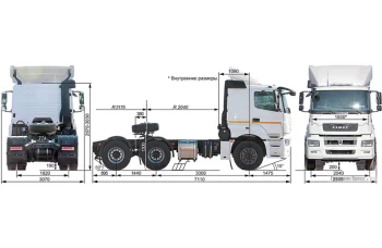 Автомобиль AG6NMN Тягач с КМУ Fassi F165AZ.0.22 и полуприцепом