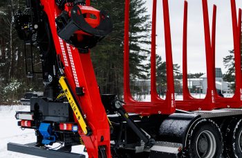 Ломовоз AG6NMS МАЗ-631228 с гидроманипулятором Cranab TZ12