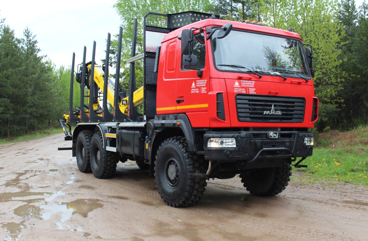 Сортиментовоз МАЗ-631828 с манипулятором Marchesi M10RS01.87
