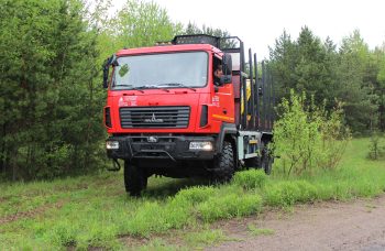 Сортиментовоз МАЗ-631828 с манипулятором Marchesi M10RS01.87