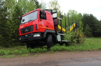 Сортиментовоз МАЗ-631828 с манипулятором Marchesi M10RS01.87