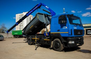 Самосвал МАЗ 5340В3 с КМУ АНТ 8.5-2