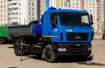 Самосвал МАЗ 5340В3 с КМУ АНТ 8.5-2