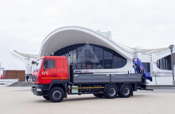 Бортовой автомобиль МАЗ AGC64M с КМУ PM 24022 PX