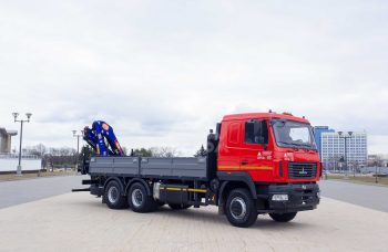 Бортовой автомобиль МАЗ AGC64M с КМУ PM 24022 PX