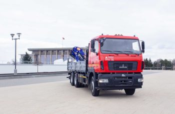 Бортовой автомобиль МАЗ AGC64M с КМУ PM 24022 PX