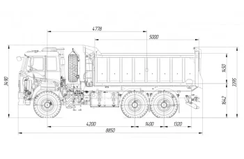 Самосвал МАЗ 6317F9 AG6NNS