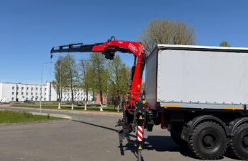 Бортовой автомобиль МАЗ AGC64M с КМУ Fassi F195A.0.24