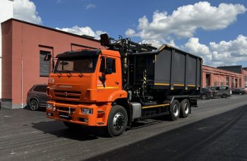 Ломовоз AG6NMS на базе КАМАЗ-6520 с КМУ АНТ 10ММ с металлозахватом