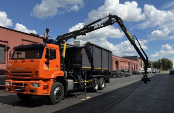 Ломовоз AG6NMS на базе КАМАЗ-6520 с КМУ АНТ 10ММ с металлозахватом
