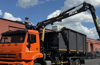 Ломовоз AG6NMS на базе КАМАЗ-6520 с КМУ АНТ 10ММ с металлозахватом