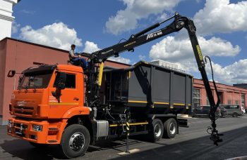 Ломовоз AG6NMS на базе КАМАЗ-6520 с КМУ АНТ 10ММ с металлозахватом