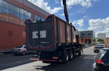 Ломовоз AG6NMS на базе КАМАЗ-6520 с КМУ АНТ 10ММ с металлозахватом