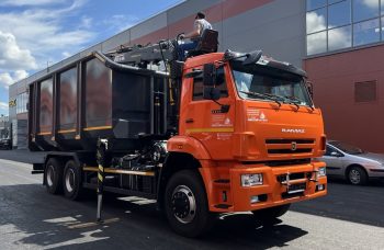 Ломовоз AG6NMS на базе КАМАЗ-6520 с КМУ АНТ 10ММ с металлозахватом