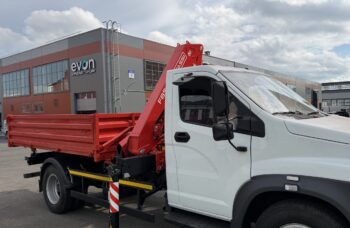 Самосвал с КМУ Fassi F85B.0.22 на базе ГАЗон NEXT
