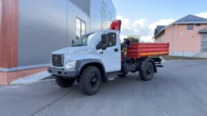 Самосвал с КМУ Fassi F65B.0.22 на базе ГАЗон NEXT
