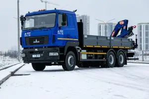 Бортовой автомобиль МАЗ AGC64M с КМУ PM 15523