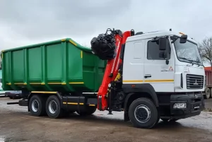 Ломовоз AG6NMS МАЗ-631228 с гидроманипулятором Cranab TZ12