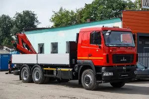 Бортовой автомобиль МАЗ AGC64M с КМУ Fassi F155A.0.22