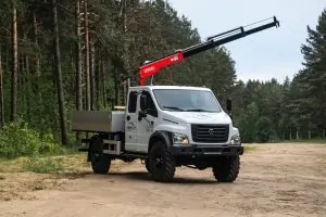 Бортовой автомобиль ГАЗ САДКО NEXT AGC44M с КМУ Fassi M30A.13