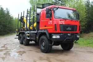 Сортиментовоз МАЗ-631828 с манипулятором Marchesi M10RS01.87