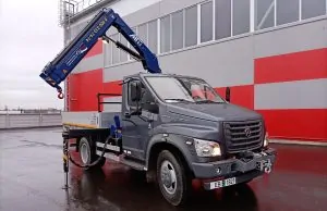 Бортовой автомобиль ГАЗ AGC42M с КМУ АНТ 5-2