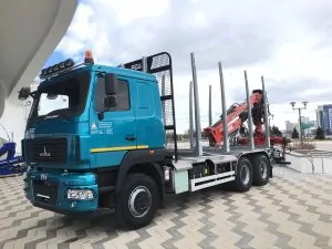 Сортиментовоз МАЗ-631228 с гидроманипулятором Майман 100S-03