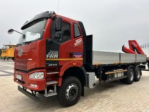 Бортовой автомобиль FAW J6 с Fassi F215A.0.22