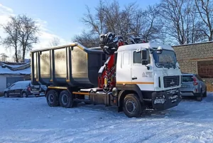 Ломовоз AG6NMS на базе МАЗ-631228 с КМУ Fassi F165AZ.0.22