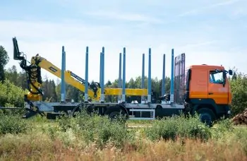 Сортиментовоз МАЗ 63128 с гидроманипулятором Marchesi M10RS 02.100