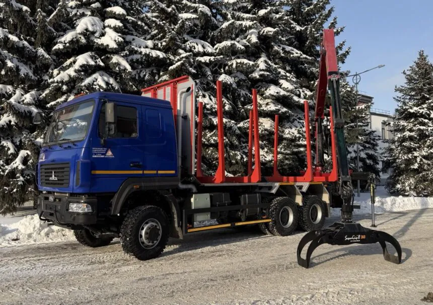 Сортиментовоз МАЗ с гидроманипулятором Marchesi