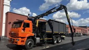 Ломовоз AG6NMS на базе КАМАЗ-6520 с КМУ АНТ 10ММ с металлозахватом